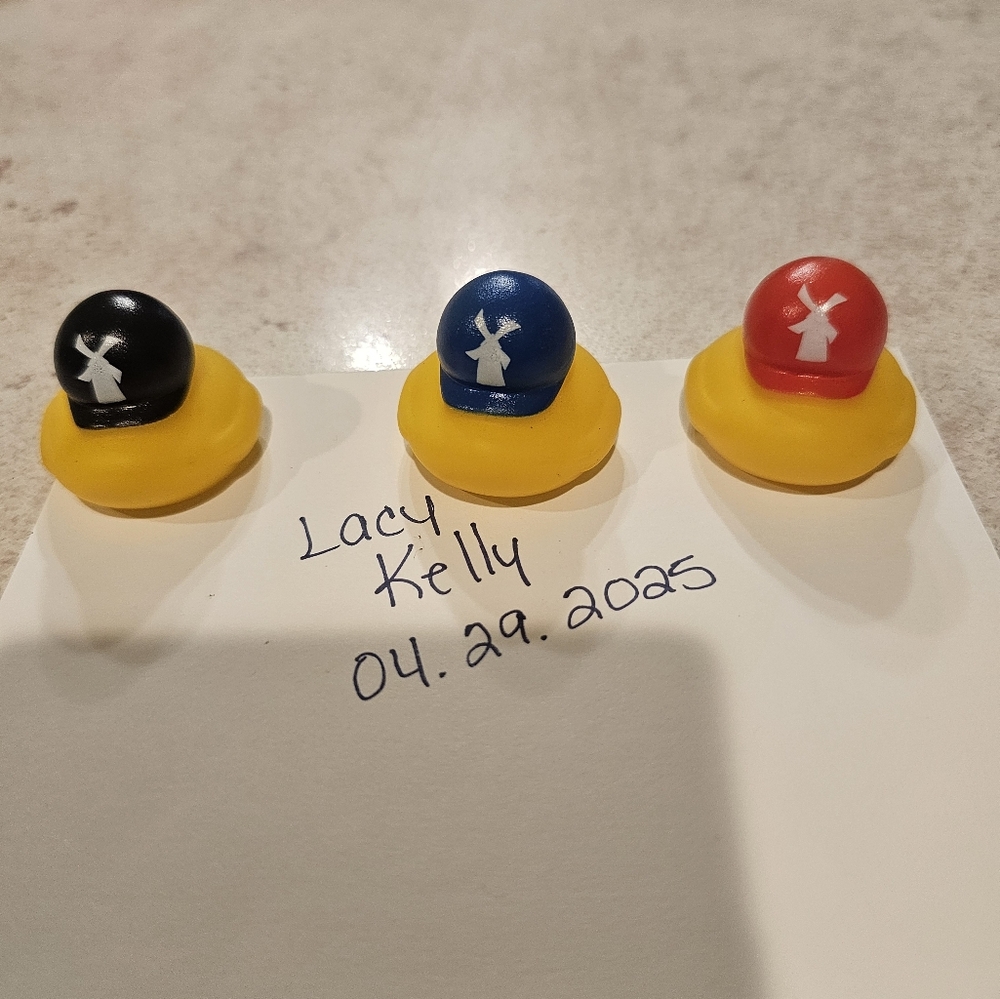 Dutch Bros Set Of 3 Mini Rubber Ducks